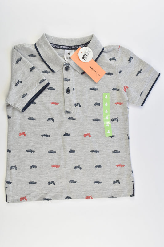 NEW Target Size 4 Vehicles Collared T-shirt