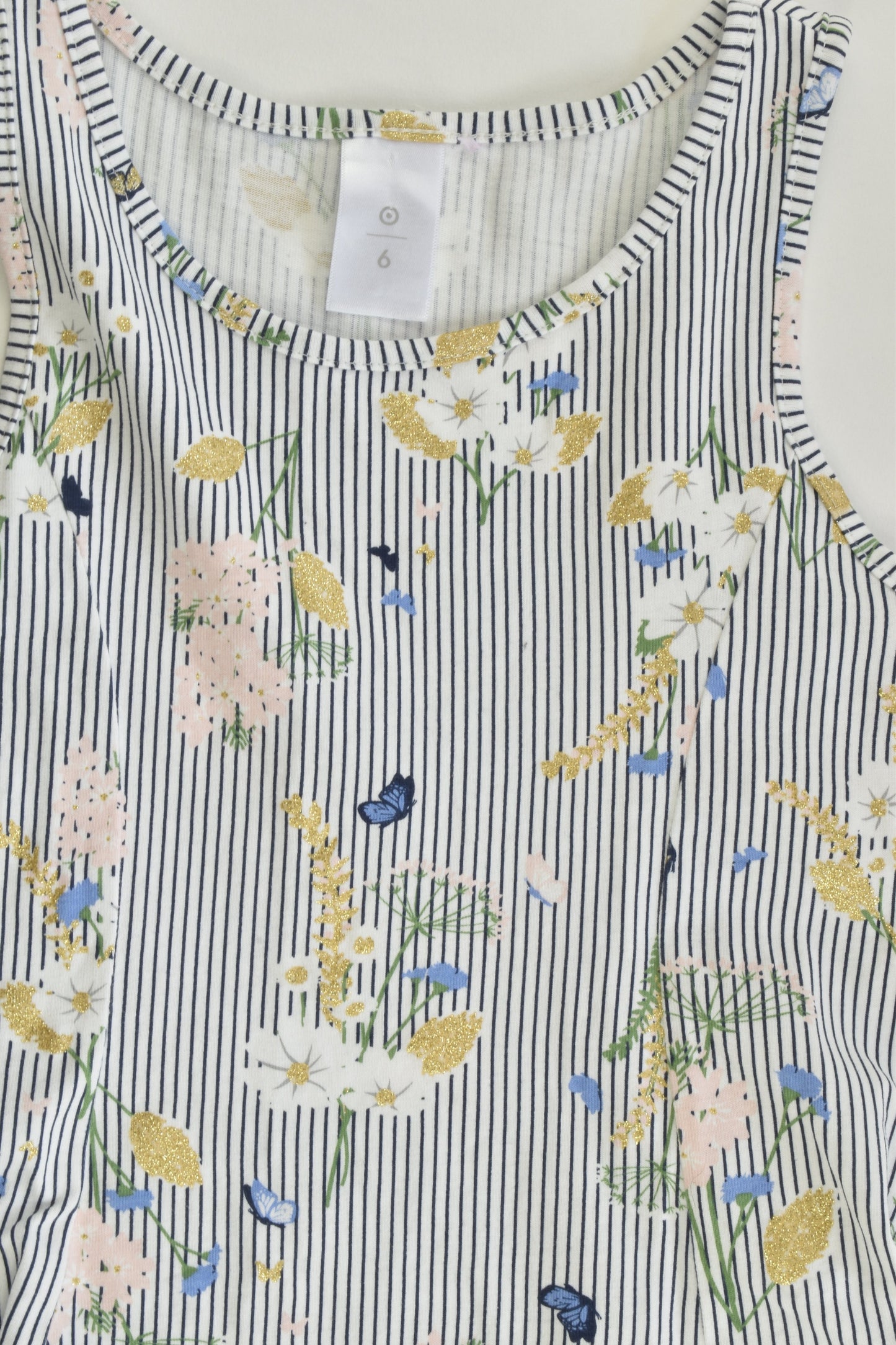 NEW Target Size 6 Stripes and Flowers Dress