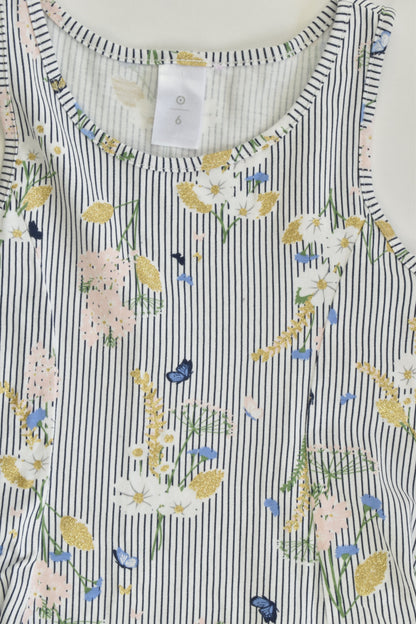 NEW Target Size 6 Stripes and Flowers Dress