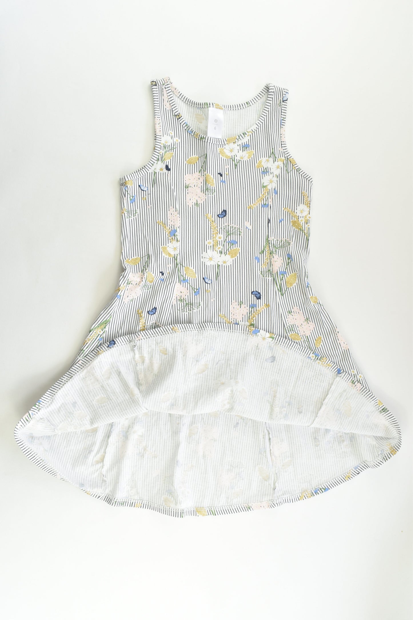 NEW Target Size 6 Stripes and Flowers Dress