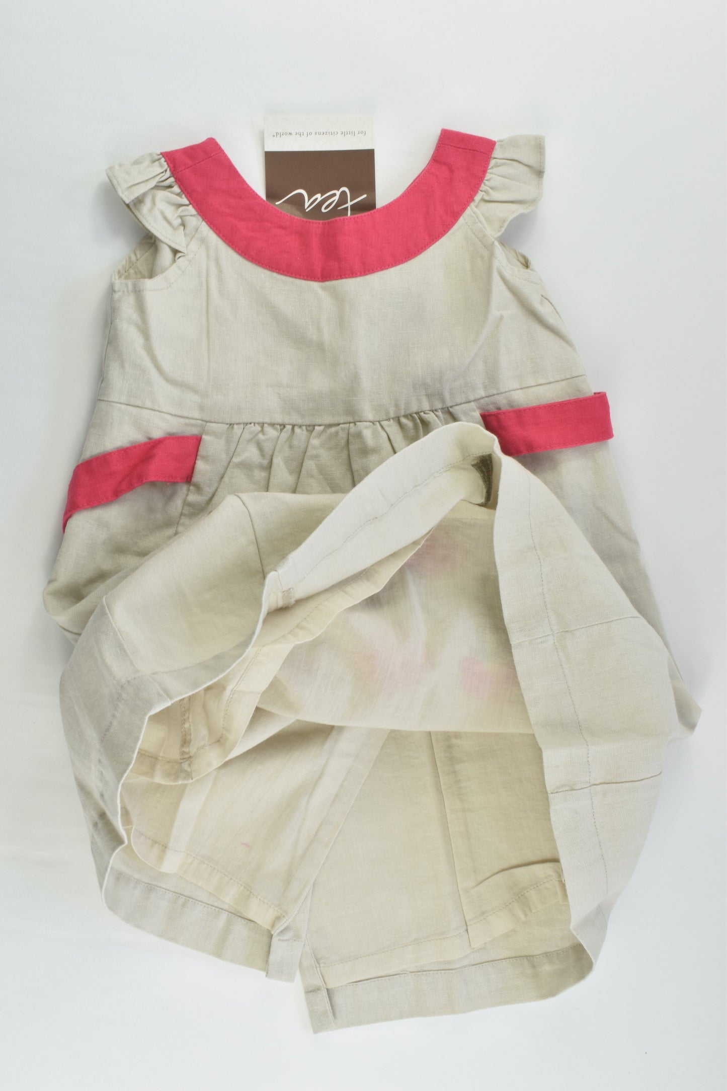 NEW Tea (US) Size 2 Lined Linen/Cotton Dress