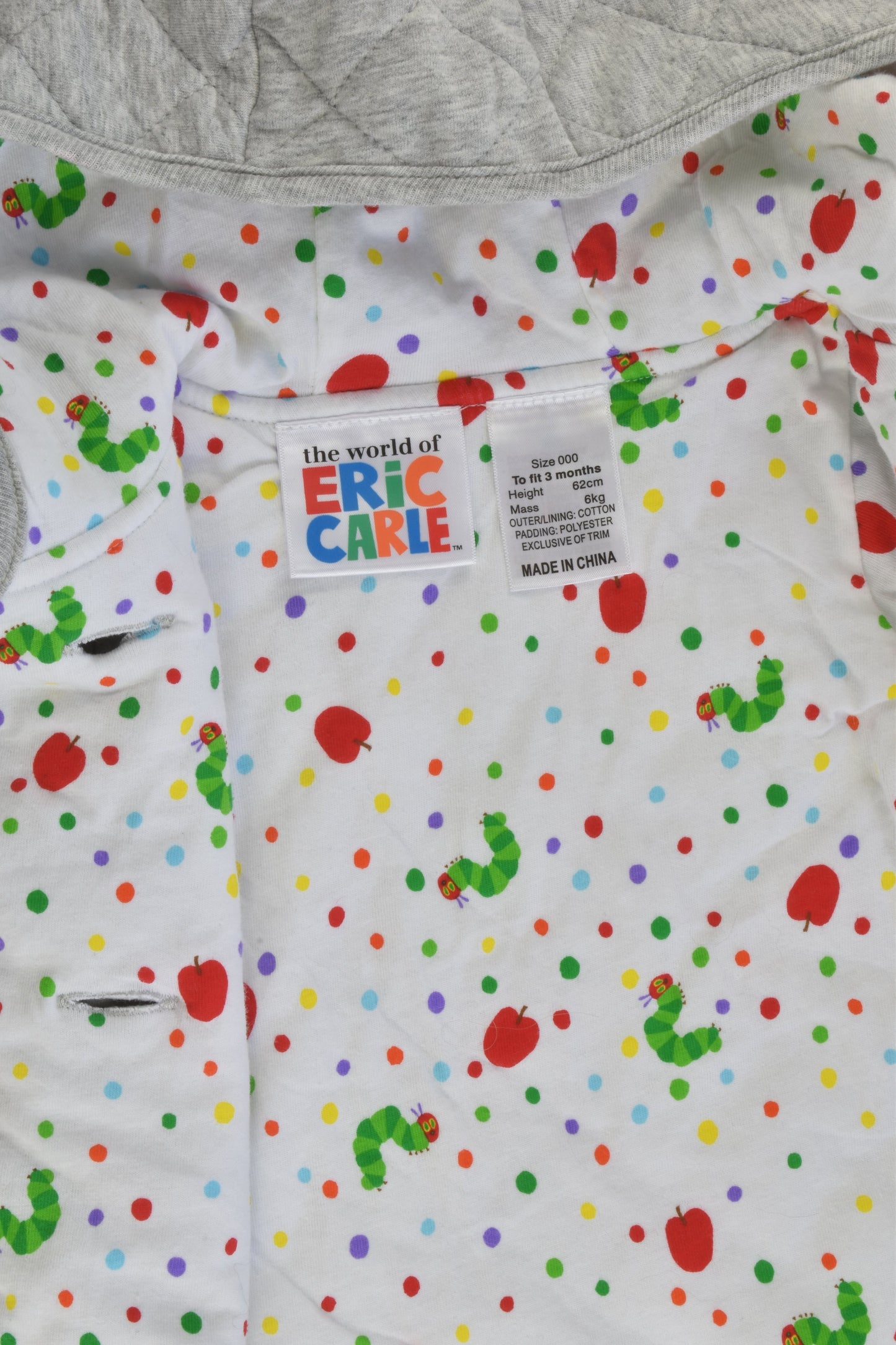 NEW The Very Hungry Caterpillar Size 000 Jacket