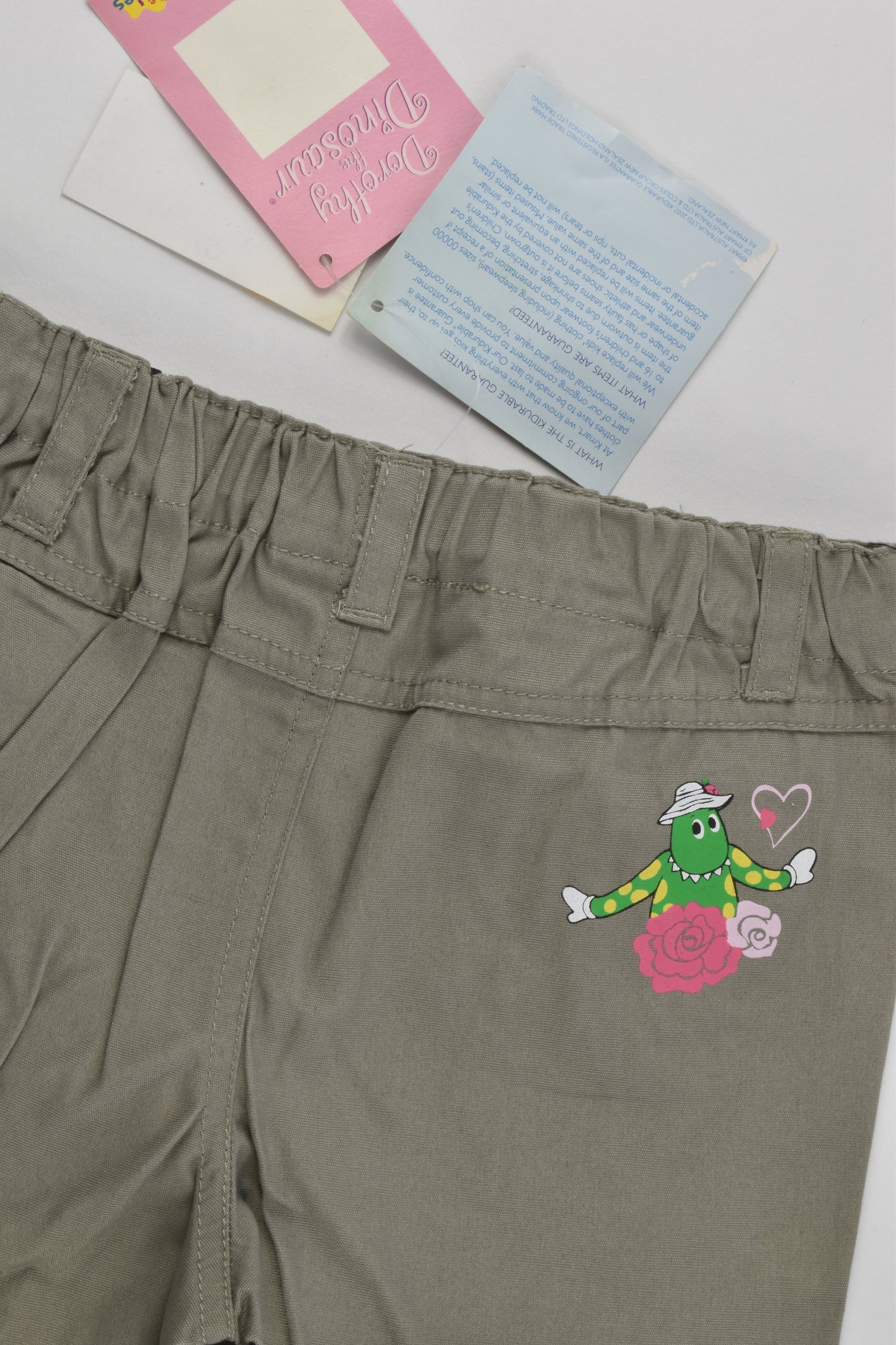 NEW The Wiggles Size 2 Dorothy the Dinosaur Pants
