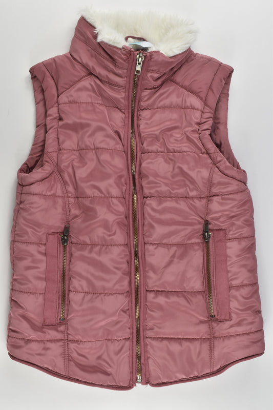 NEW Tilii Size 9 Puffer Vest with Fur Collar