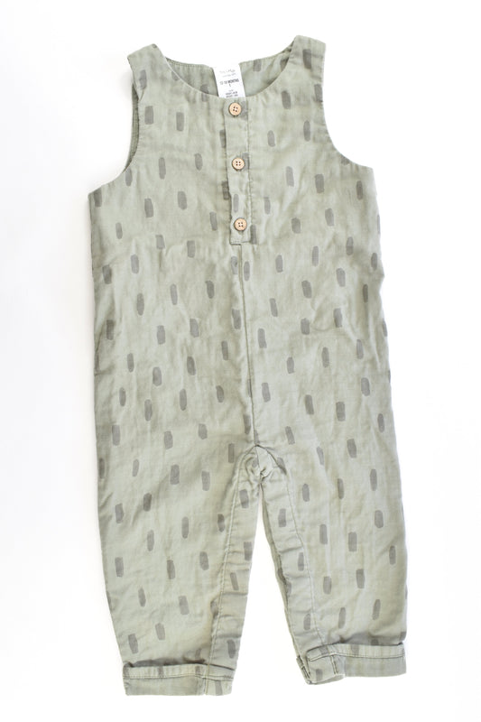 NEW Tiny Little Wonders Size 12-18 months Soft Cotton Overalls