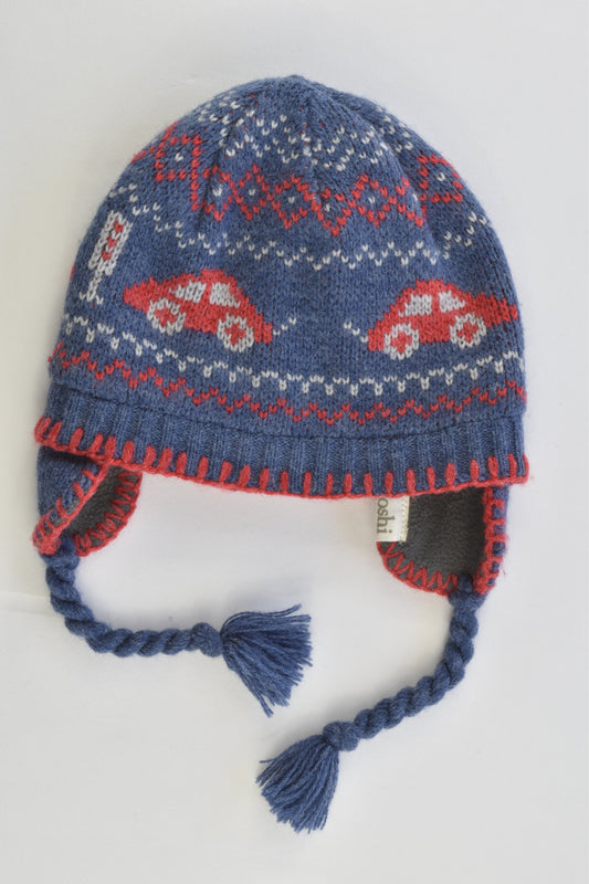 NEW Toshi Size XS (Up to 8 months) Cars Fleece Lined Knitted Beanie