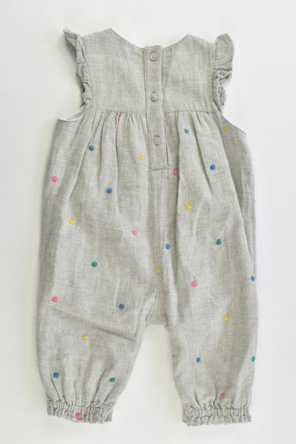 NEW TU Size 000 (Up to 3 months) Lined Overalls and White Bodysuit