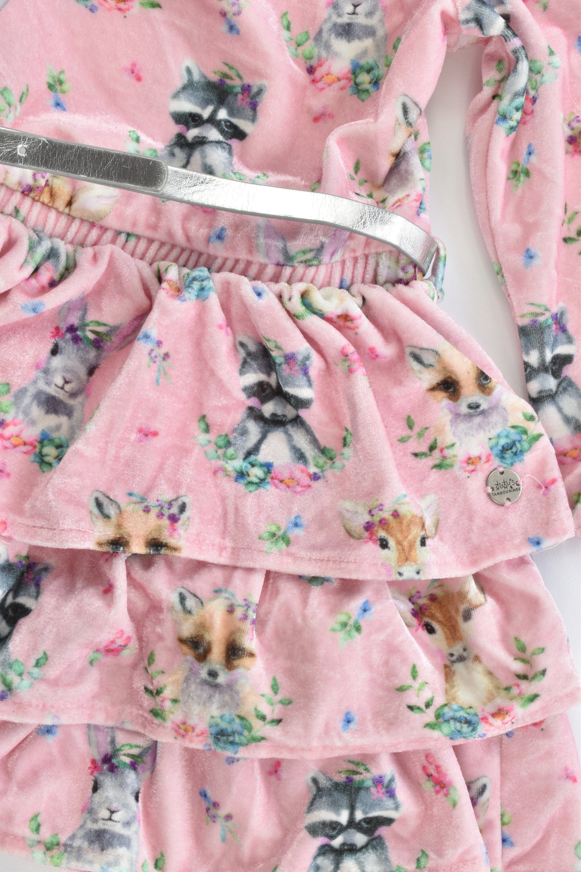 NEW Tutus & Tambourines Size 2 Forest Animals Velvety Winter Dress