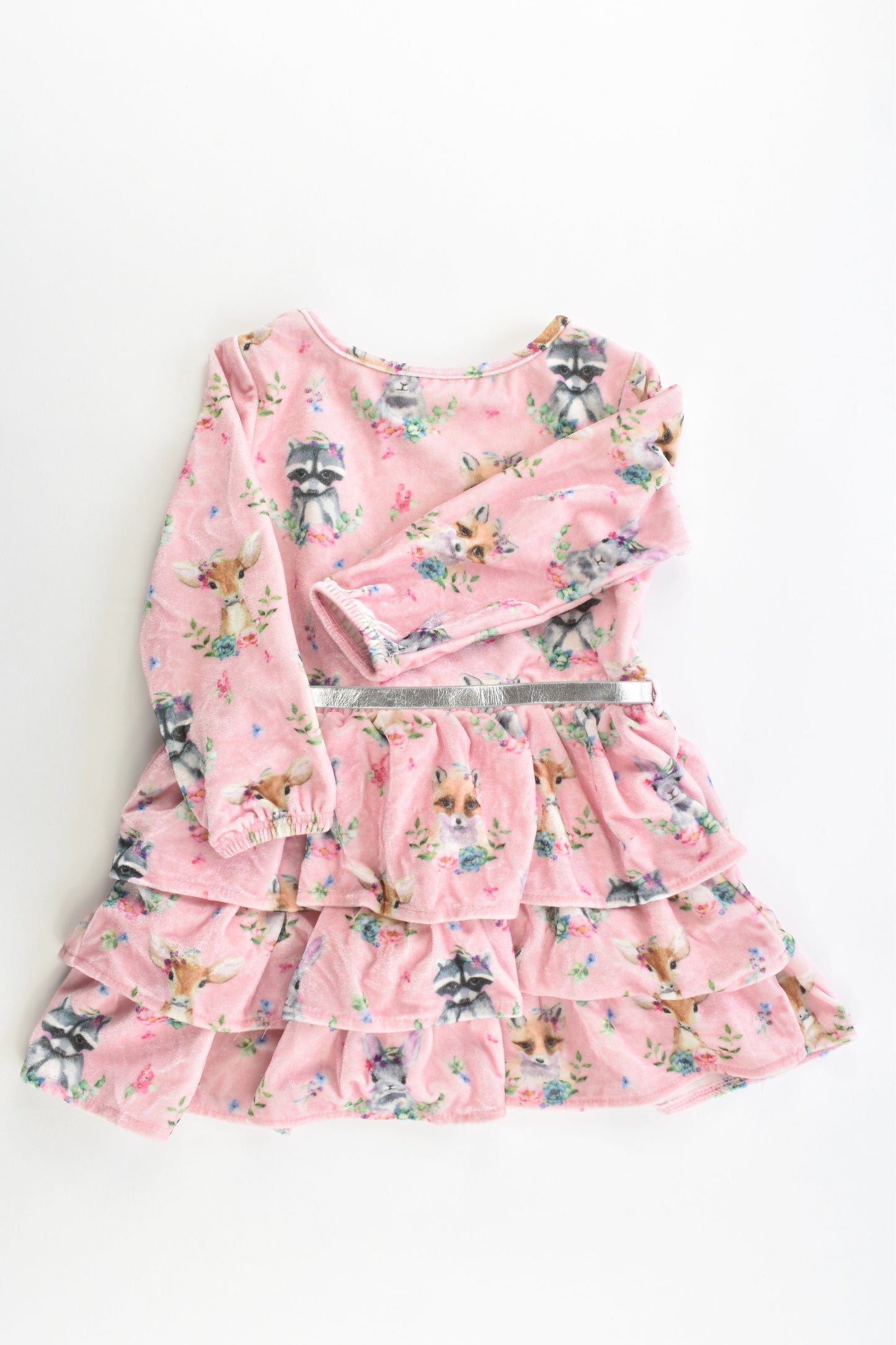NEW Tutus & Tambourines Size 2 Forest Animals Velvety Winter Dress