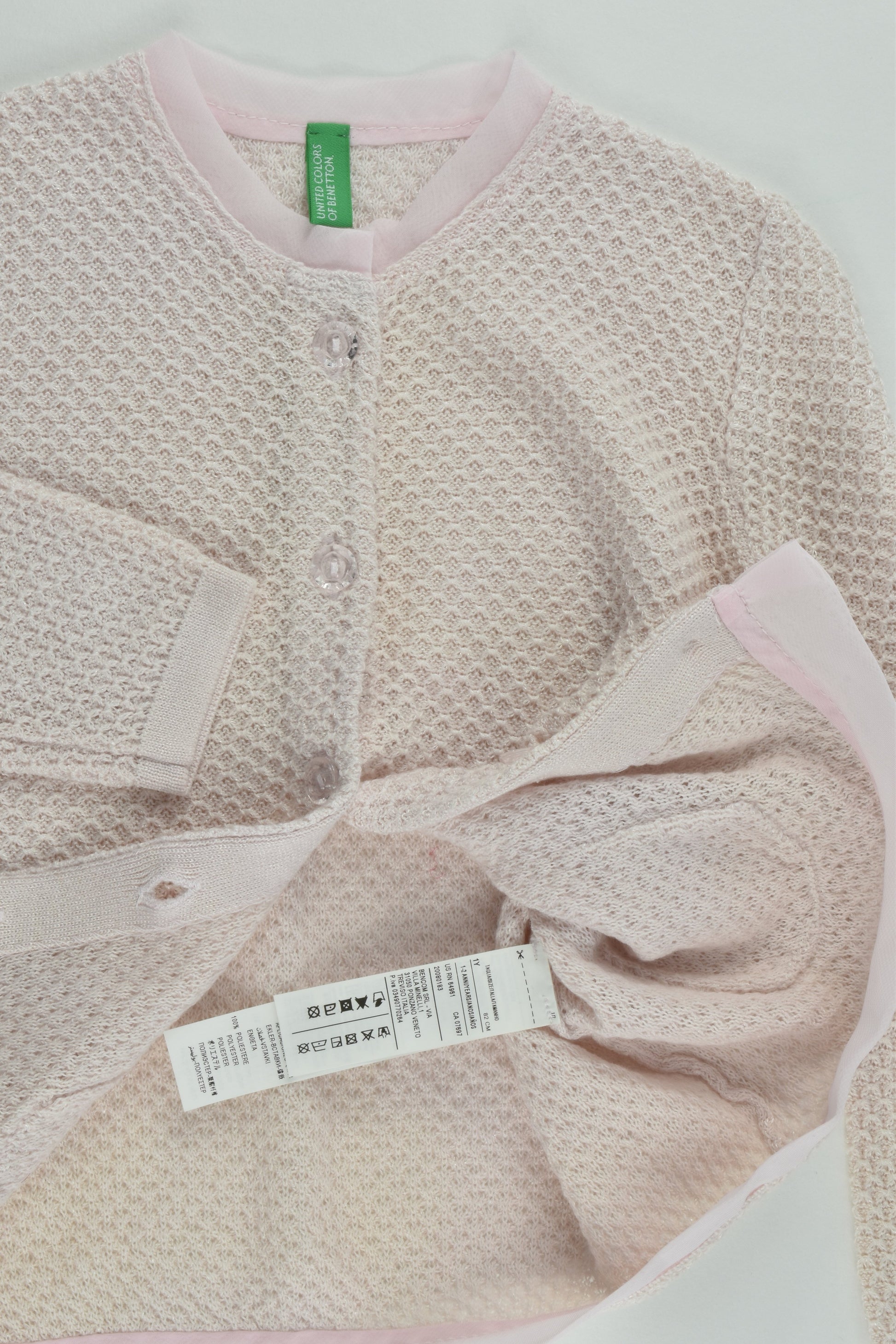 NEW United Colors Of Benetton (Italy) Size 1 (82 cm) Knitted Cardigan