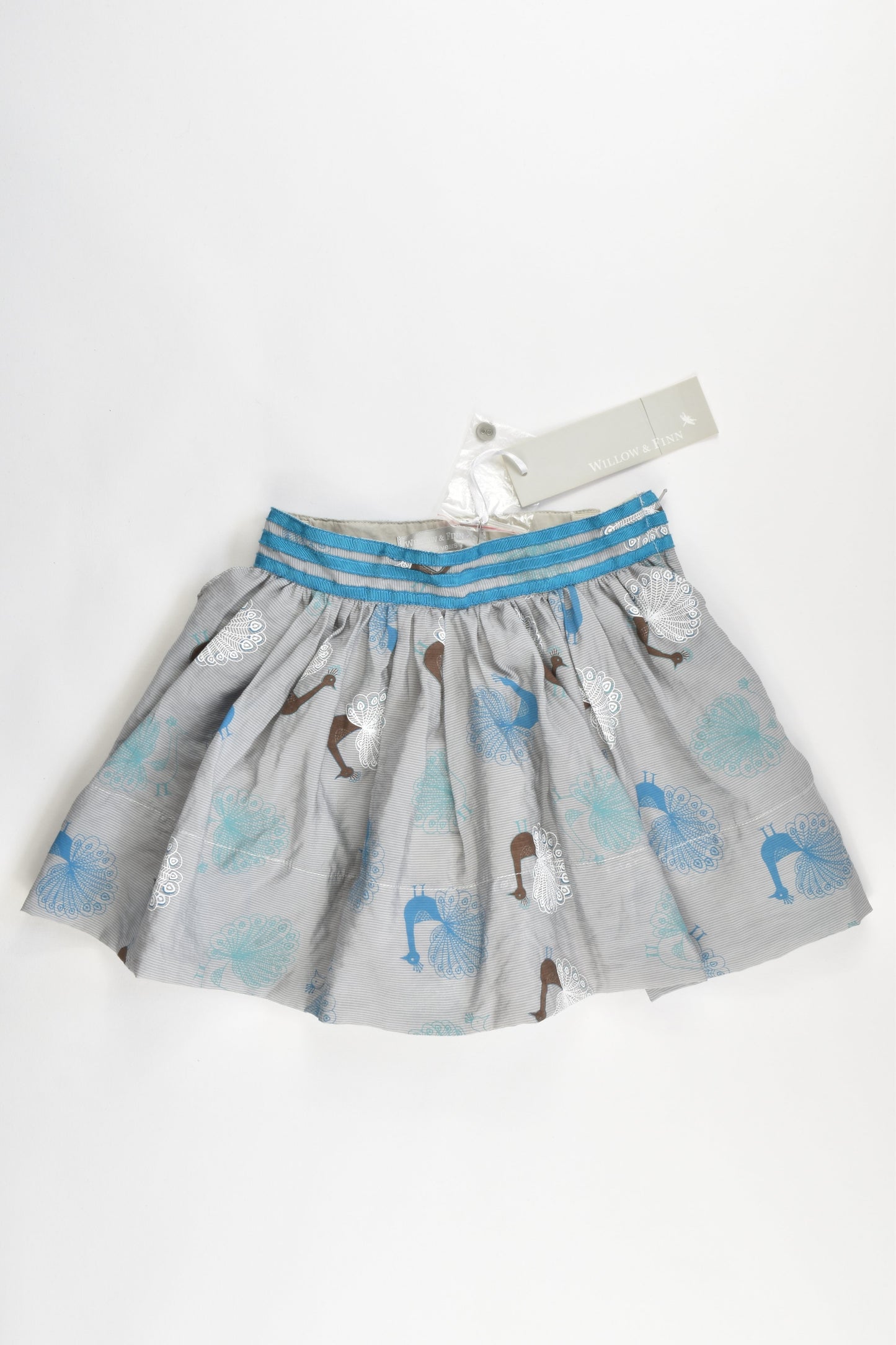 NEW Willow & Finn Size 2-3 Peacock Skirt