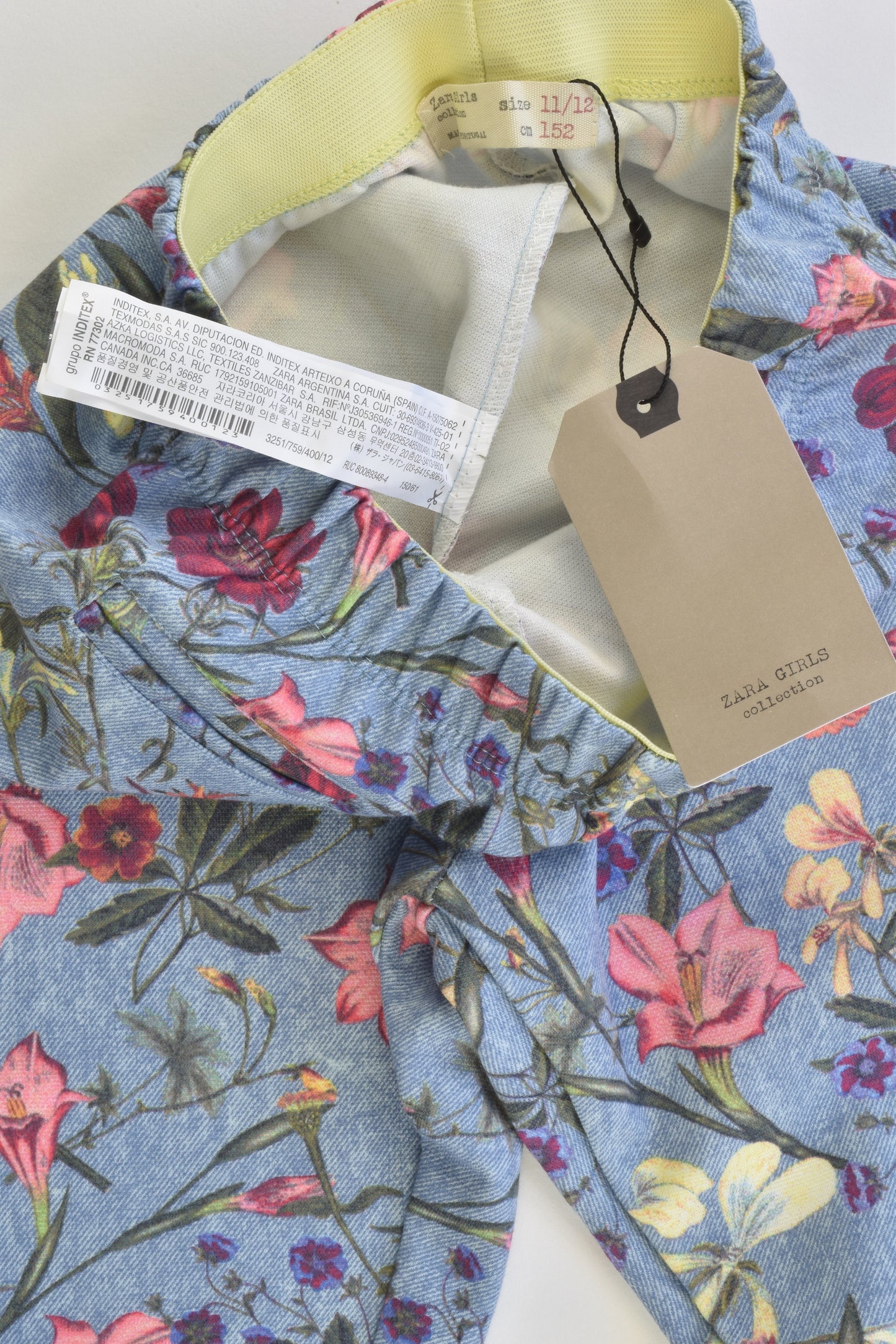 NEW Zara Size 11/12 (152 cm) Floral Jeggings