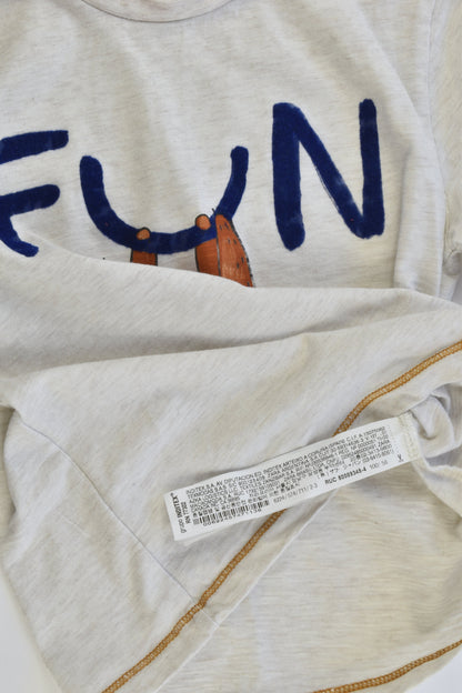 NEW Zara Size 2/3 (98 cm) 'Fun' Sloth Top