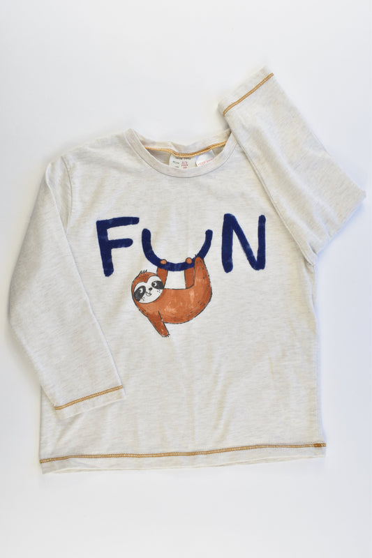NEW Zara Size 2/3 (98 cm) 'Fun' Sloth Top