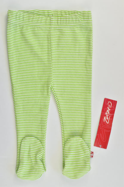 NEW Zutano Size 00 (6 months) Striped Footed Pants