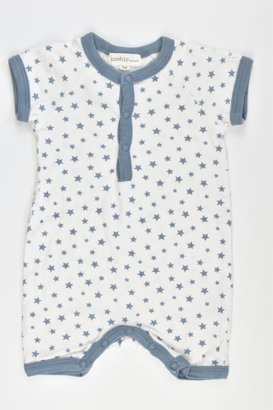 Newbie by KappAhl Size 56 cm Organic Stars Romper