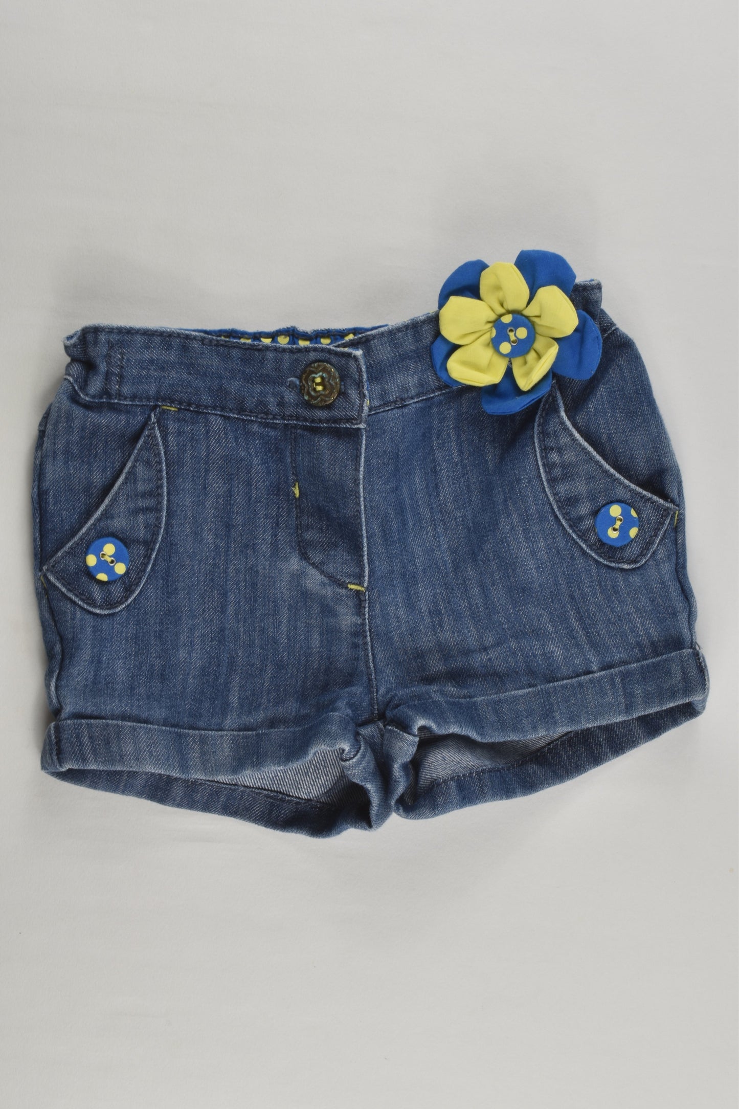 Next Size 0 (6-9 months) Denim Shorts