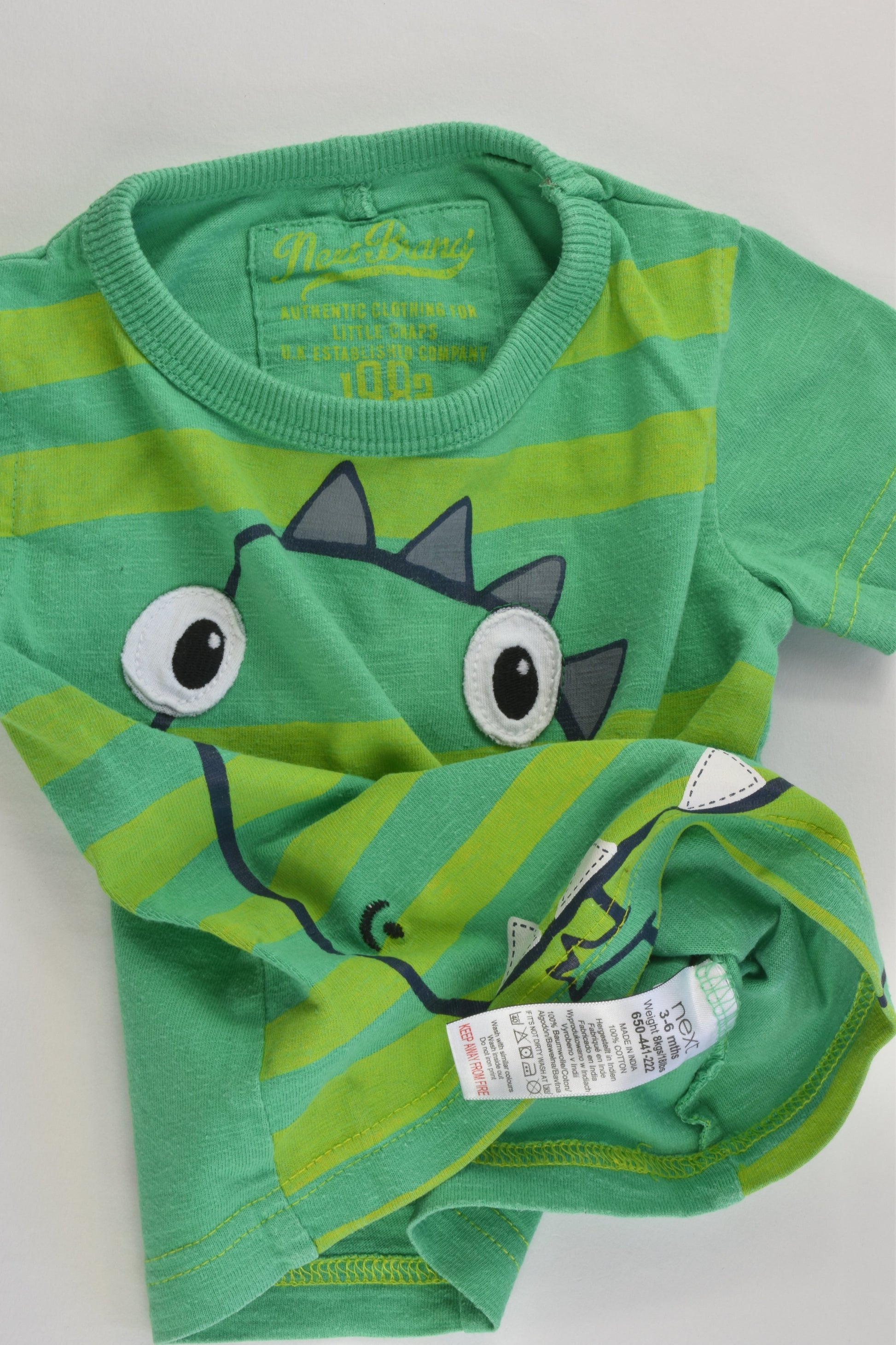Next Size 00 (3-6 months) Dinosaur T-shirt