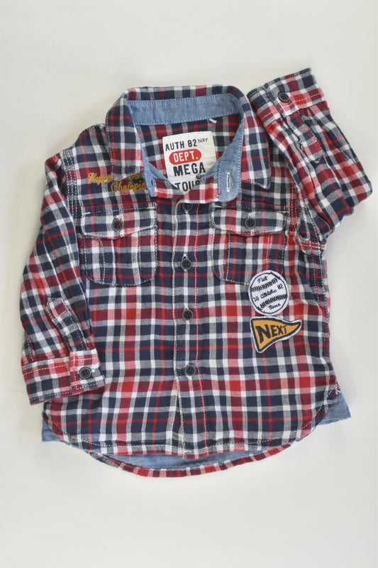 Next Size 00 (3-6 months) 'Happy Little Chappy' Checked Shirt