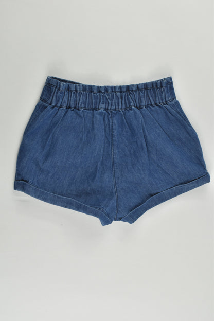 Next Size 00 (3-6 months) Lightweight Denim Shorts
