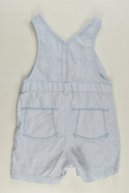 Next Size 00 (3-6 months) Linen/Cotton Dog Short Overalls
