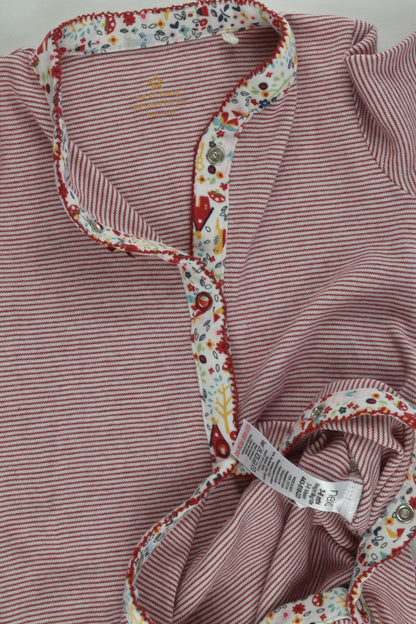 Next Size 00 (3-6 months) Striped Footed Romper