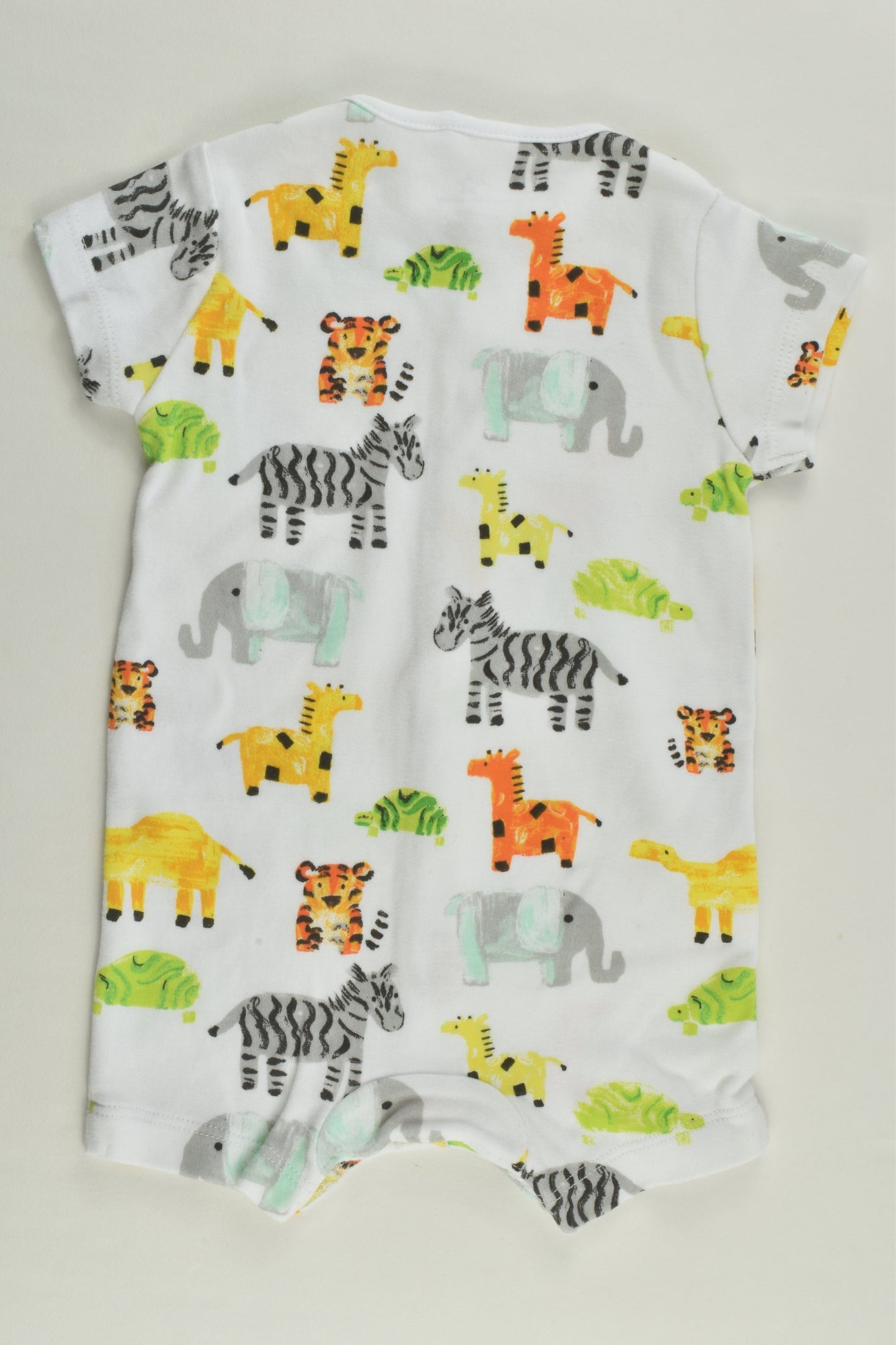 Next Size 000 (Up to 3 months) Cute Animals Short Romper