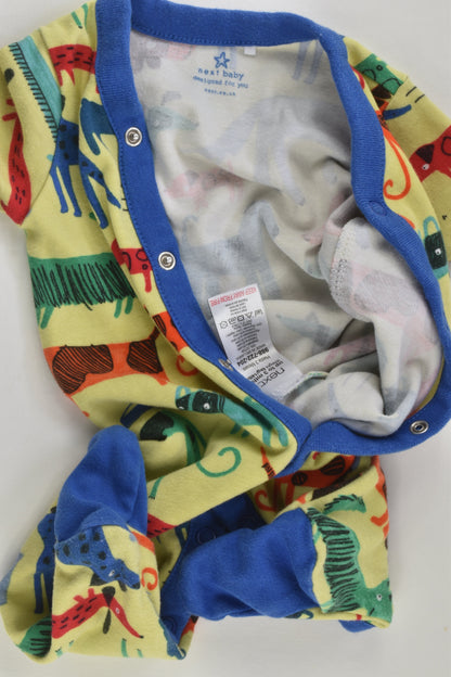 Next Size 000 (Up to 3 months) Dogs Footed Romper