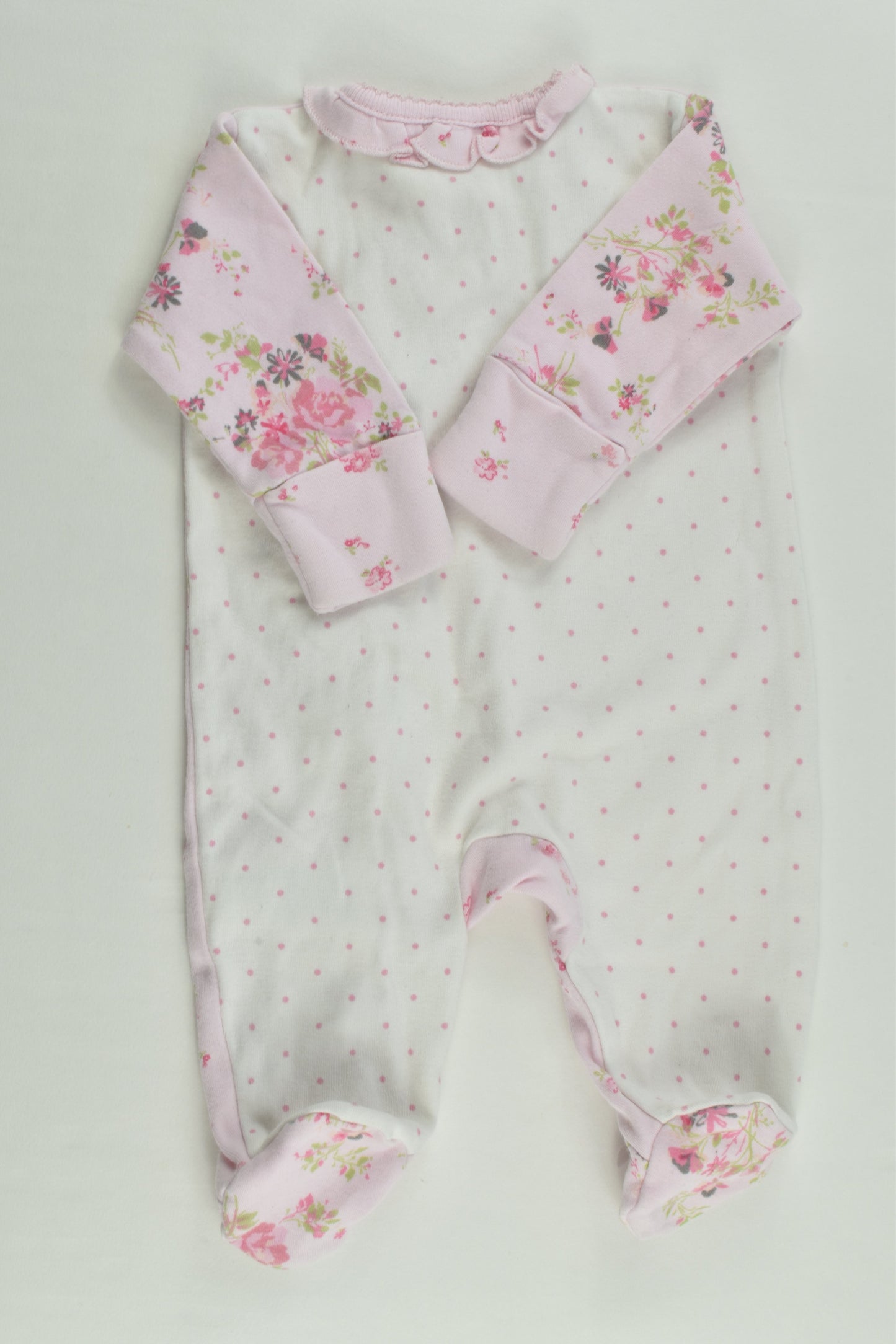 Next Size 0000 Floral Footed Romper
