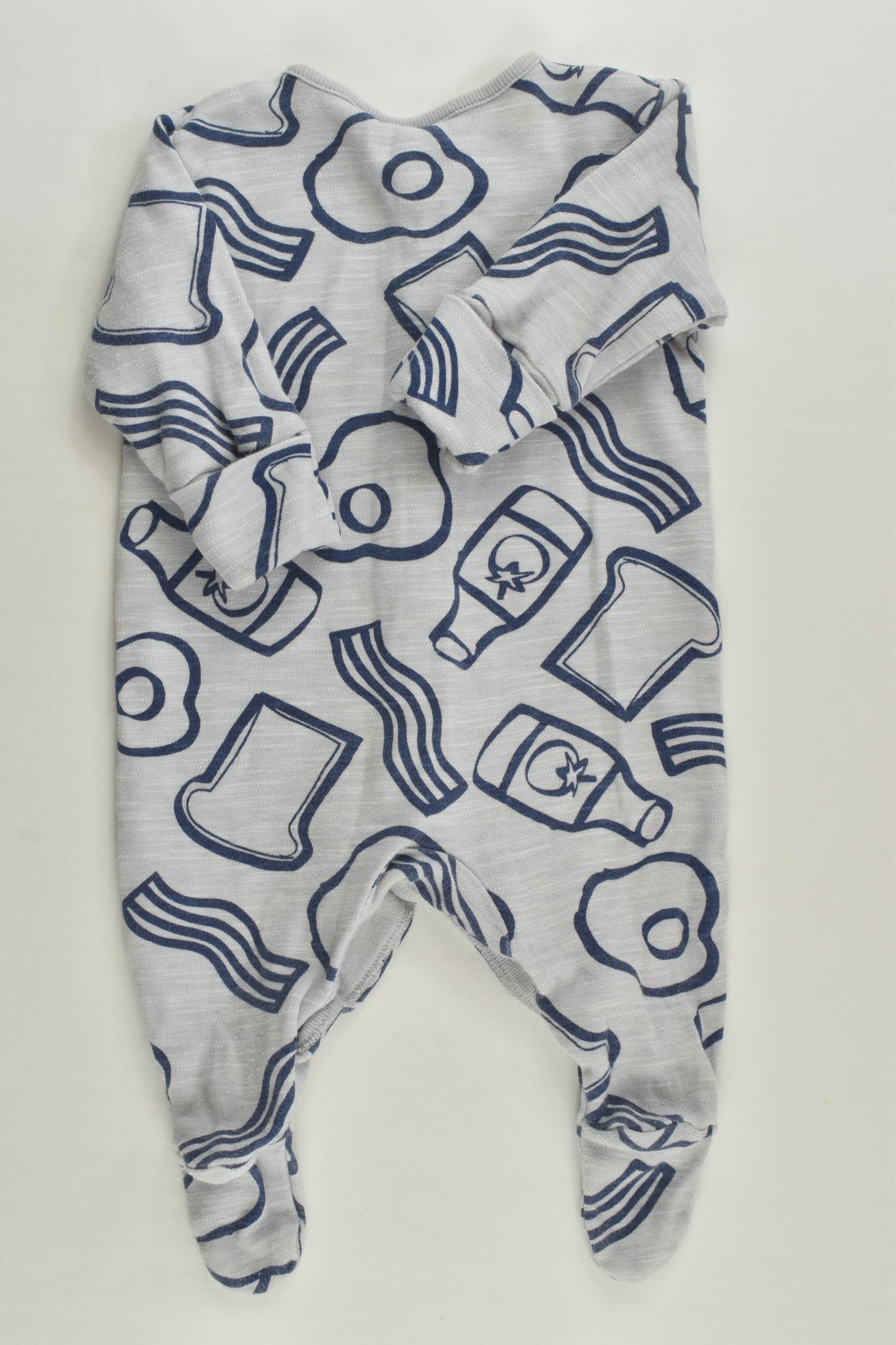 Next Size 0000 (Up to 1 month) Footed Romper