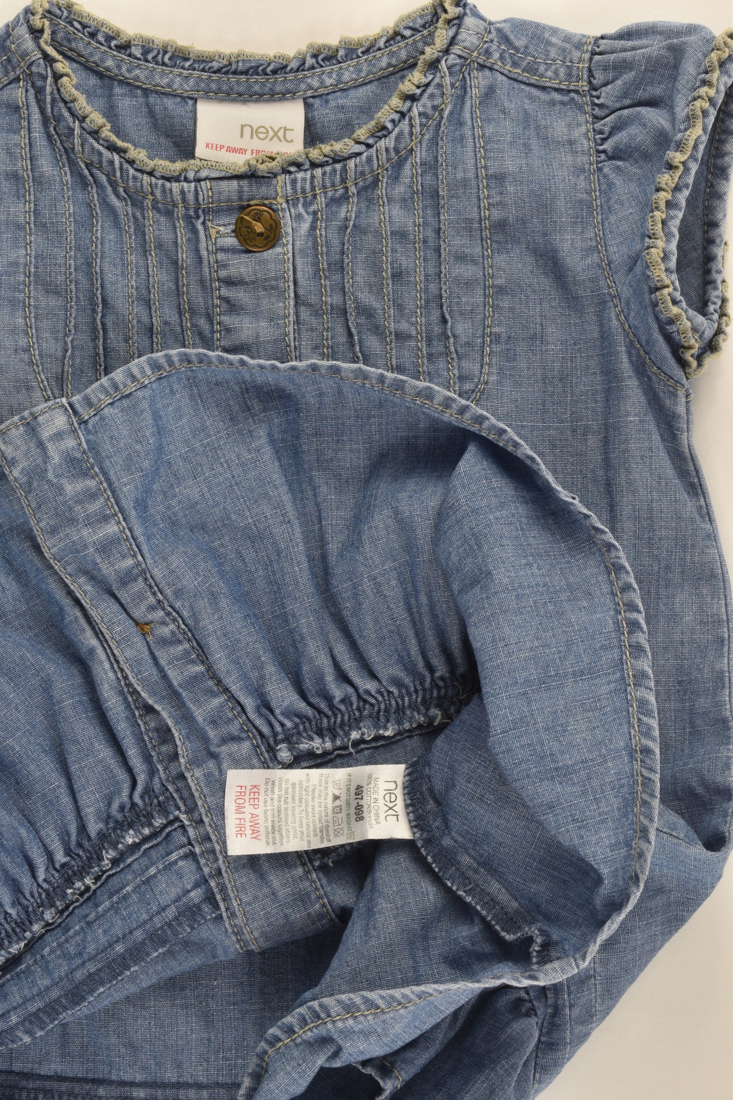 Next Size 1 (12-18 months, 86 cm) Lightweight Denim Dress