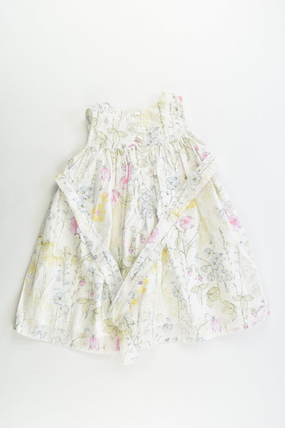 Next Size 1 (12-18 months, 86 cm) Lined Floral Smocked Dress