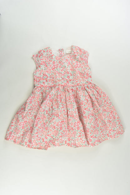 Next Size 1 (12-18 months) Lined Roses Dress