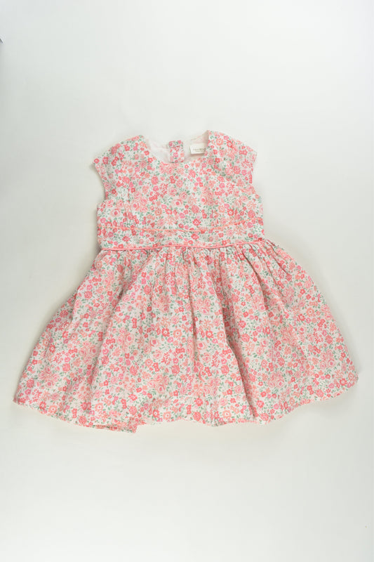 Next Size 1 (12-18 months) Lined Roses Dress