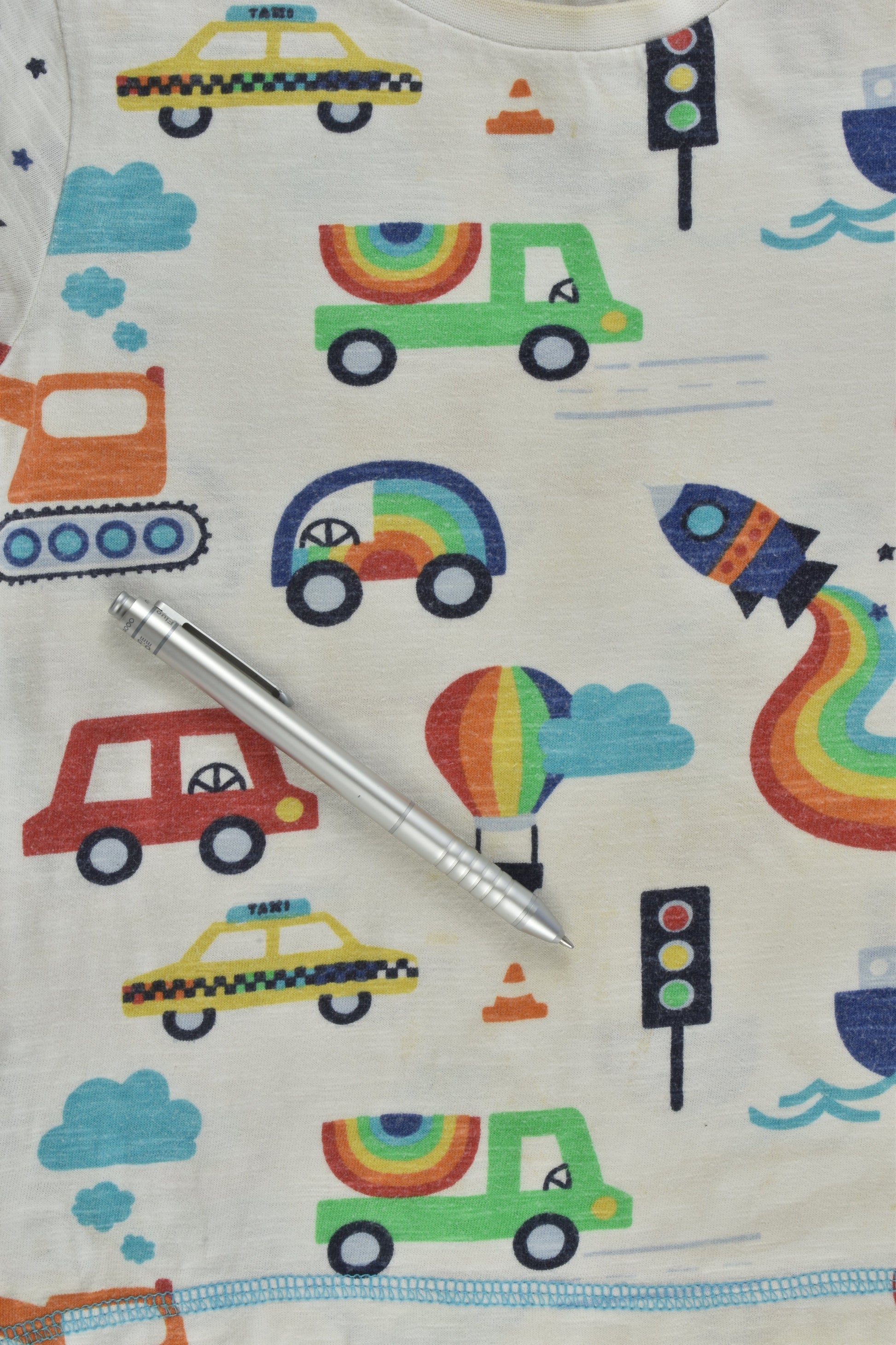 Next Size 1 (12-18 months) Rainbow Vehicles T-shirt