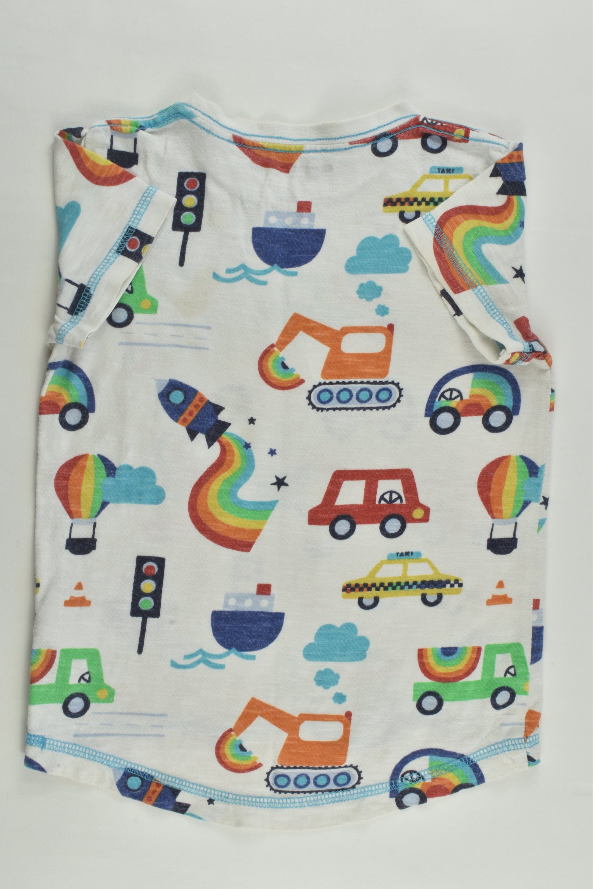 Next Size 1 (12-18 months) Rainbow Vehicles T-shirt