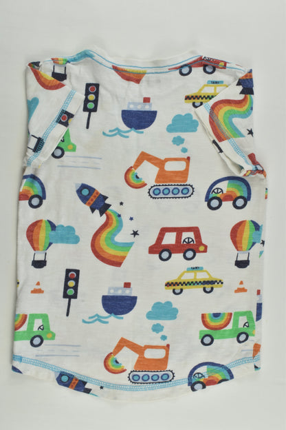 Next Size 1 (12-18 months) Rainbow Vehicles T-shirt