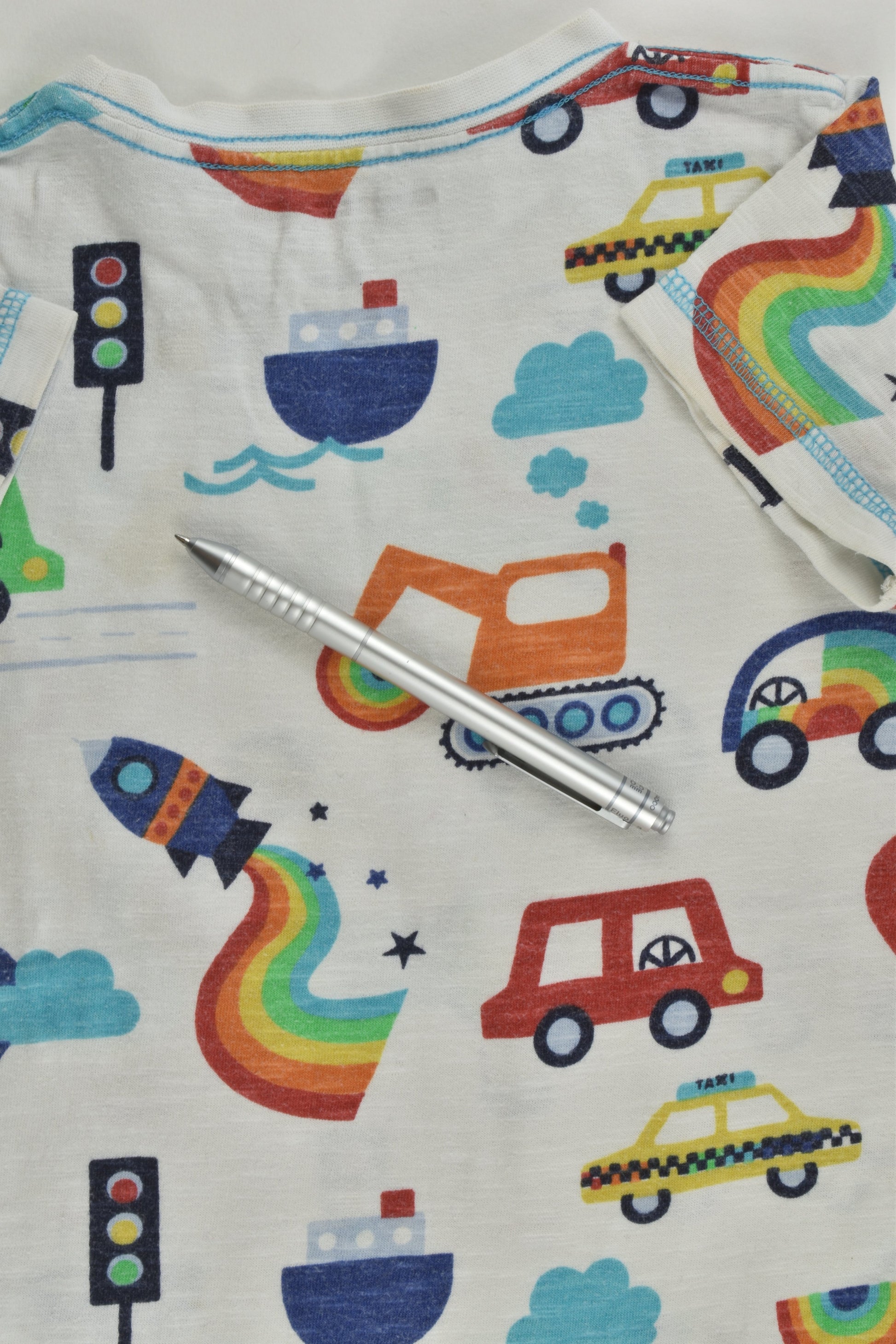 Next Size 1 (12-18 months) Rainbow Vehicles T-shirt