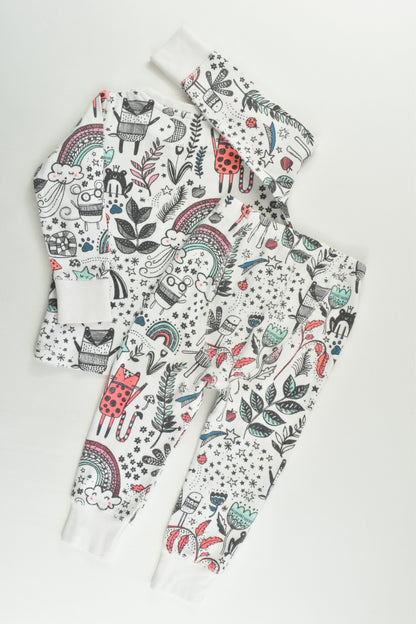 Next Size 1 (12-18 months) Rainbows and More Pj Set
