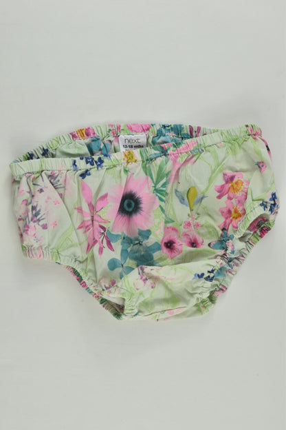 Next Size 1 (86 cm) Butterflies and Flowers Dress with Matching Bloomers