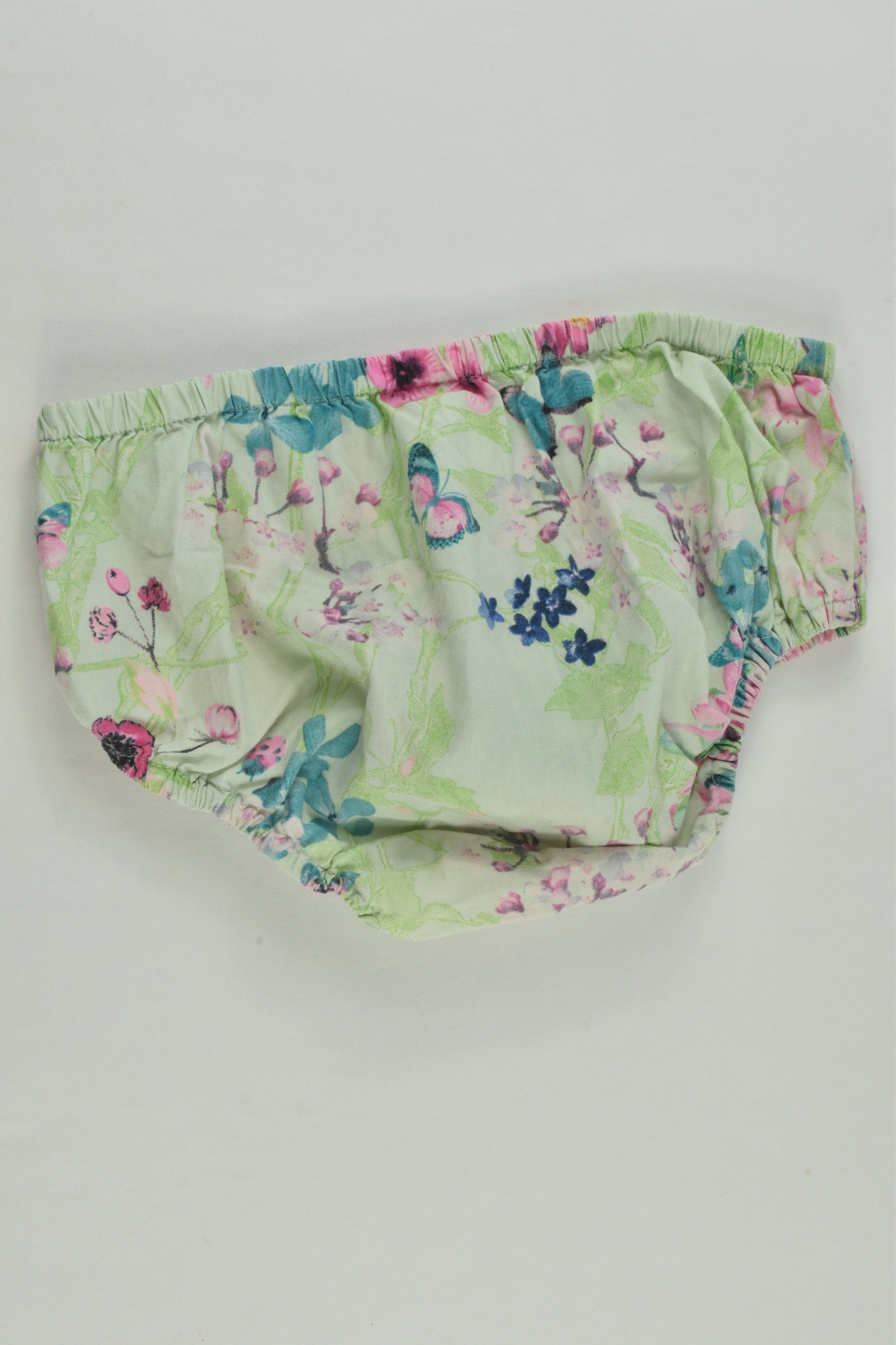 Next Size 1 (86 cm) Butterflies and Flowers Dress with Matching Bloomers