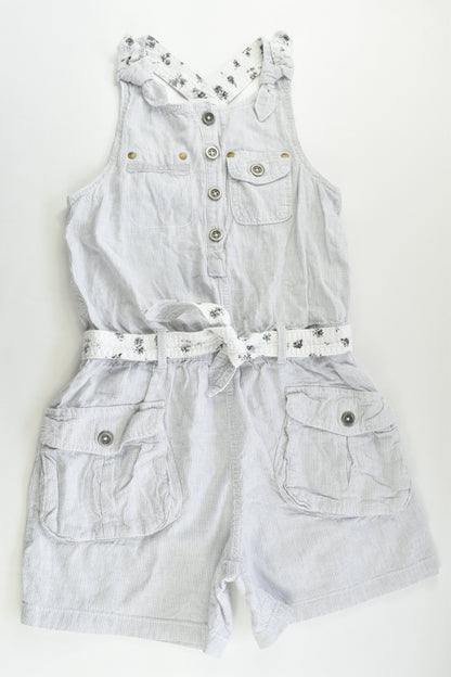 Next Size 10 (140 cm) Linen/Cotton Short Overalls