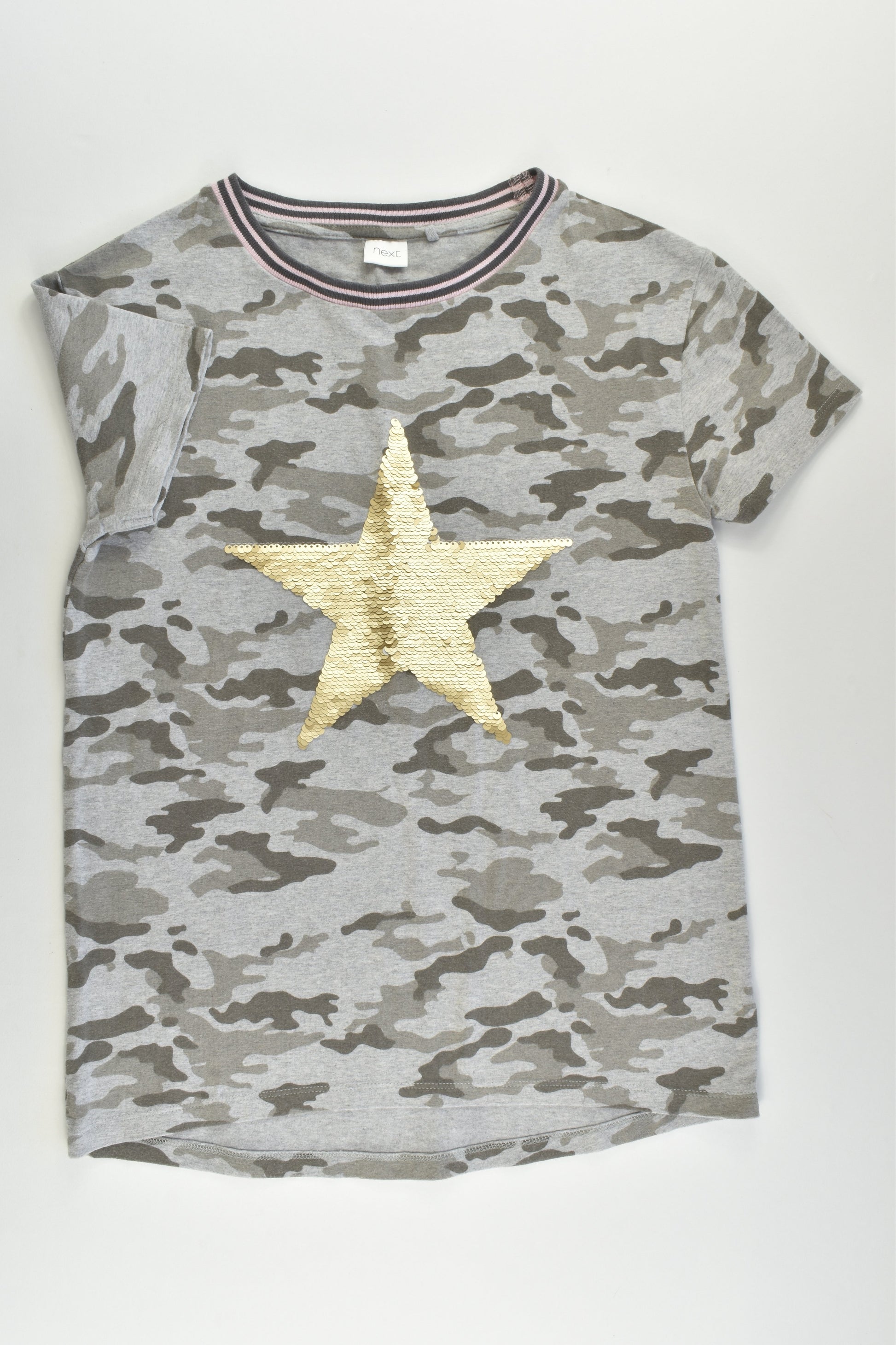 Next Size 10 Camouflage Reversible Sequins Star T-shirt