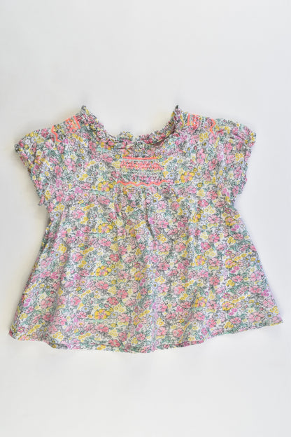 Next Size 12-18 months Floral Blouse