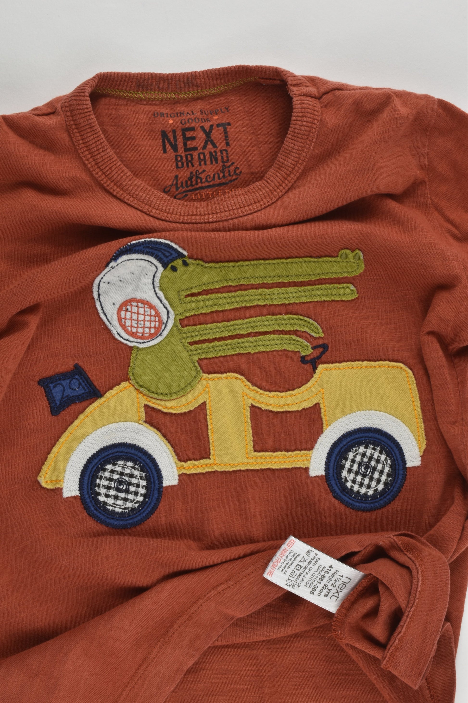Next Size 2 (18-24 months, 92 cm) Crocodile Racing Car Top