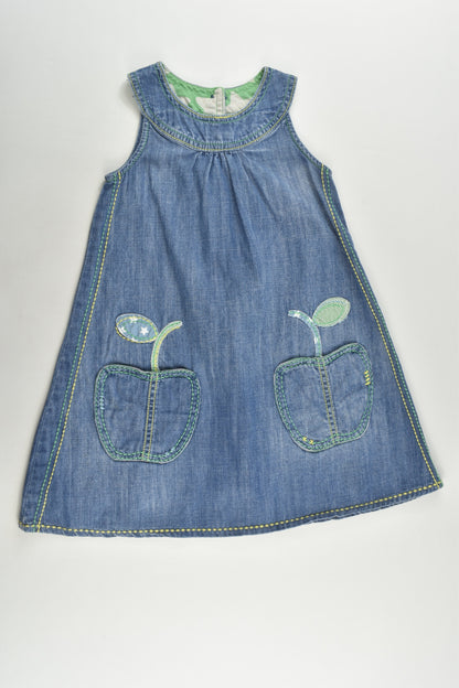 Next Size 2-3 (98 cm) Apple Pockets Denim Dress