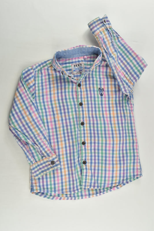 Next Size 2-3 (98 cm) Checked Dog Shirt