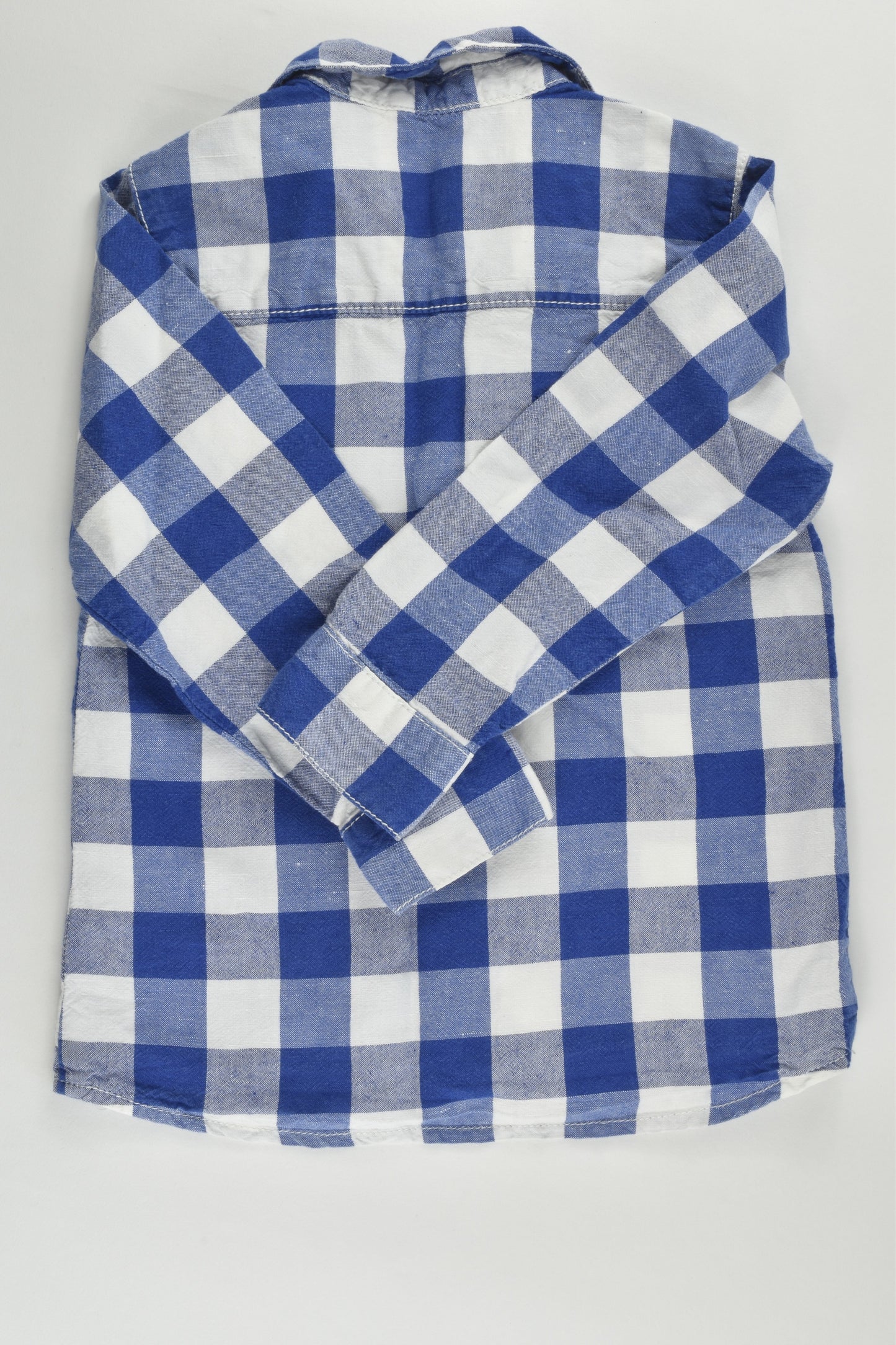 Next Size 2-3 (98 cm) Checked Linen/Cotton Shirt