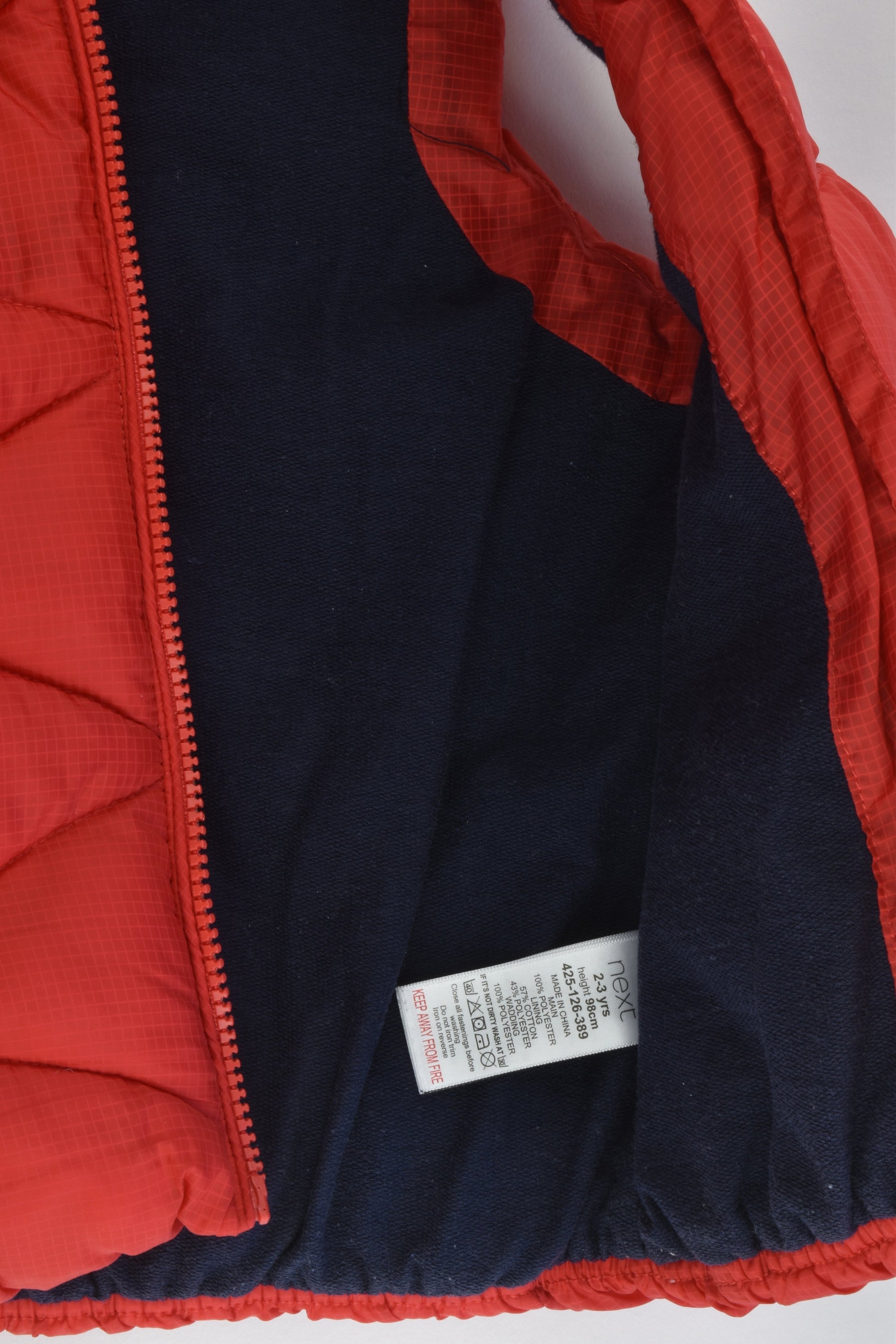 Next Size 2-3 (98 cm) Warm Hooded Puffer Vest