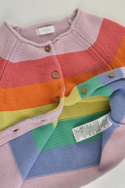 Next Size 2-3 Rainbow Knitted Cardigan